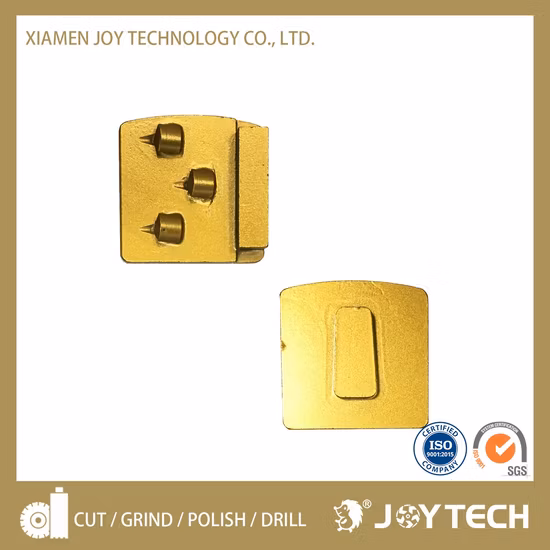 Outils de coupe abrasifs de diamant de PCD de meule de plancher en béton avec 2 segments