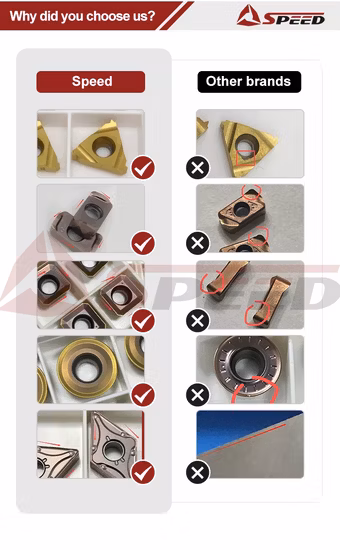 Zhuzhou XL outil à main en carbure prix de gros insert de tournage inserts de filetage CNC pour tour 16er 1.0 1.25 2.0 2.5 3.0 norme ISO