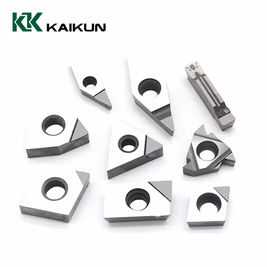 Plaquettes de fraisage indexables d'ébauche et de finition standard et personnalisées, outils de fraisage, plaquette de tournage CNC/PCD/CBN