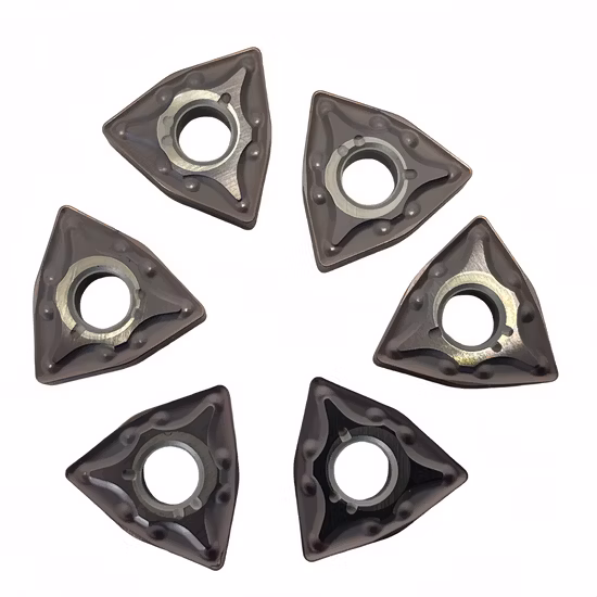 Insert CNC indexable en carbure de tungstène Wnmg080408