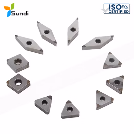 Tournage externe Standard Ccgw 120402 CNC PCBN CBN, outils de coupe, insertion solide CBN